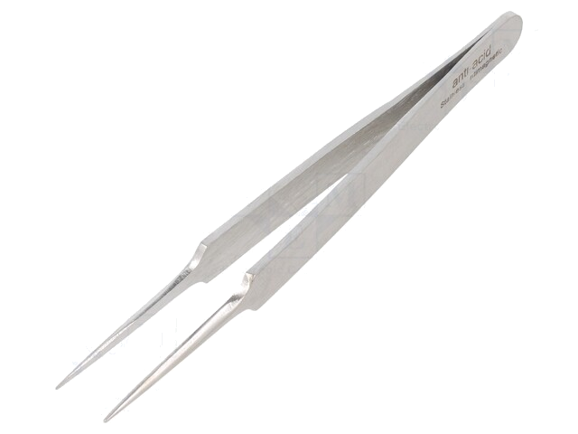 Pincet; 110mm; De vorm van de punt: scherp; universeel Pincet; 110mm; De vorm van de punt: scherp; universeel